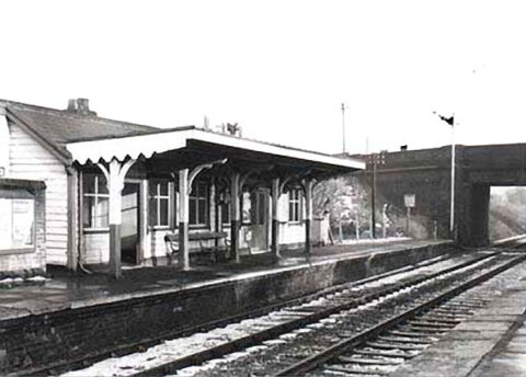 Main Station Building in Culcheth 1960's