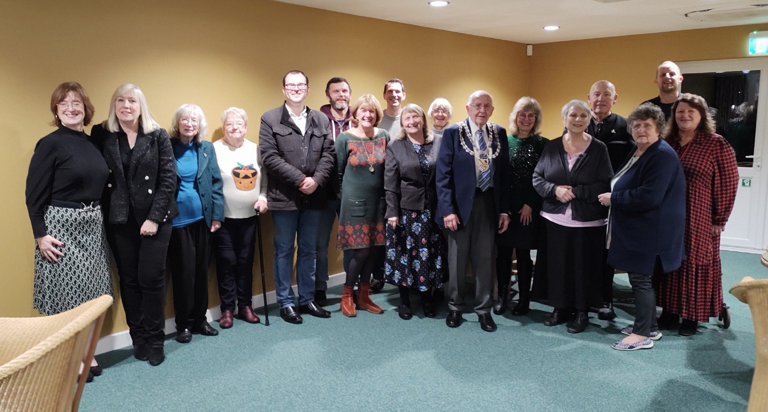 Parish Councillors Past & Present Celebrate the 50th Anniversary of Culcheth & Glazebury Parish Council.
