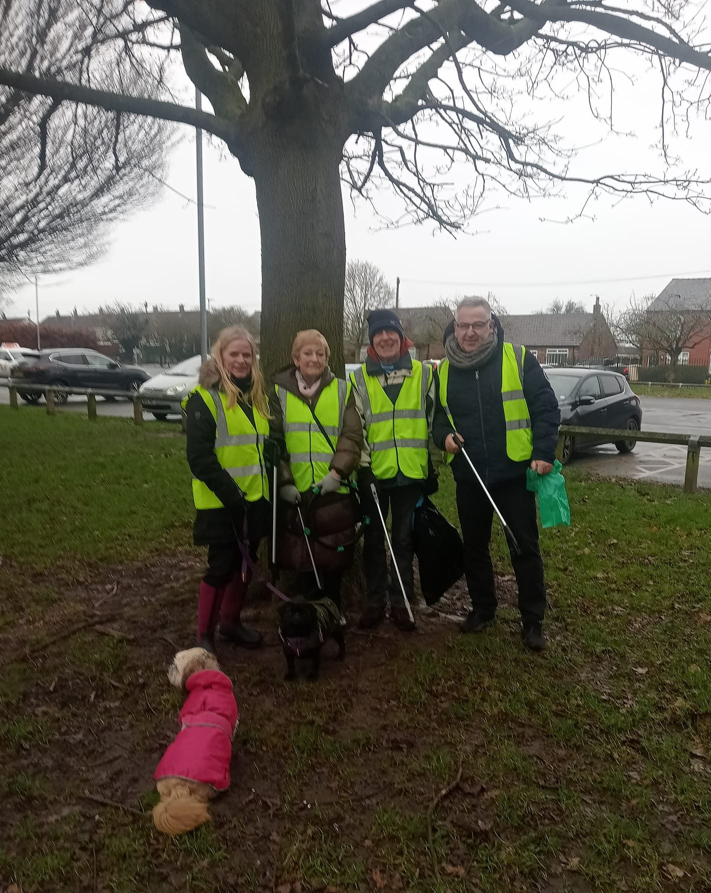 Culcheth Litter Pickers make a great start to the New Year.